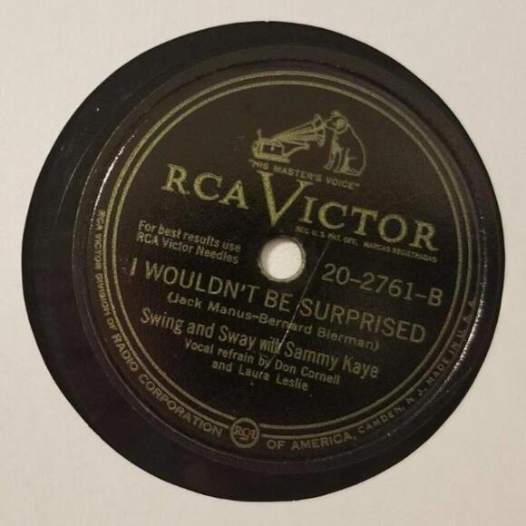 3/$25 Sammy Kaye 78 RPM Tell Me a Story / I Wouldn’t Be Surprised RCA 20-2761 - Picture 4 of 5